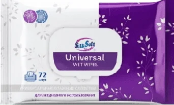 SILKSOFT Ունիվերսալ խոնավ անձեռոցիկներ կափարիչով 72 հատ