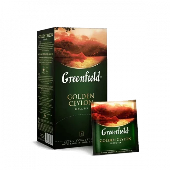 Greenfield Golden Ceylon սև թեյ ծրարիկով