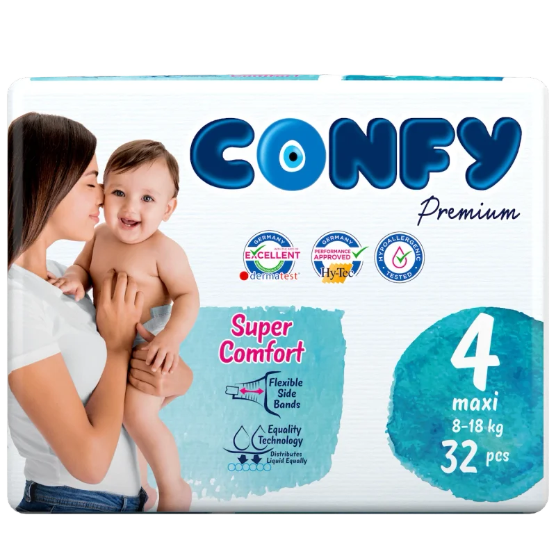 Մանկական Տակդիր 8-18կգ - Confy Premium Baby Diaper Midi Eco 32*5ps